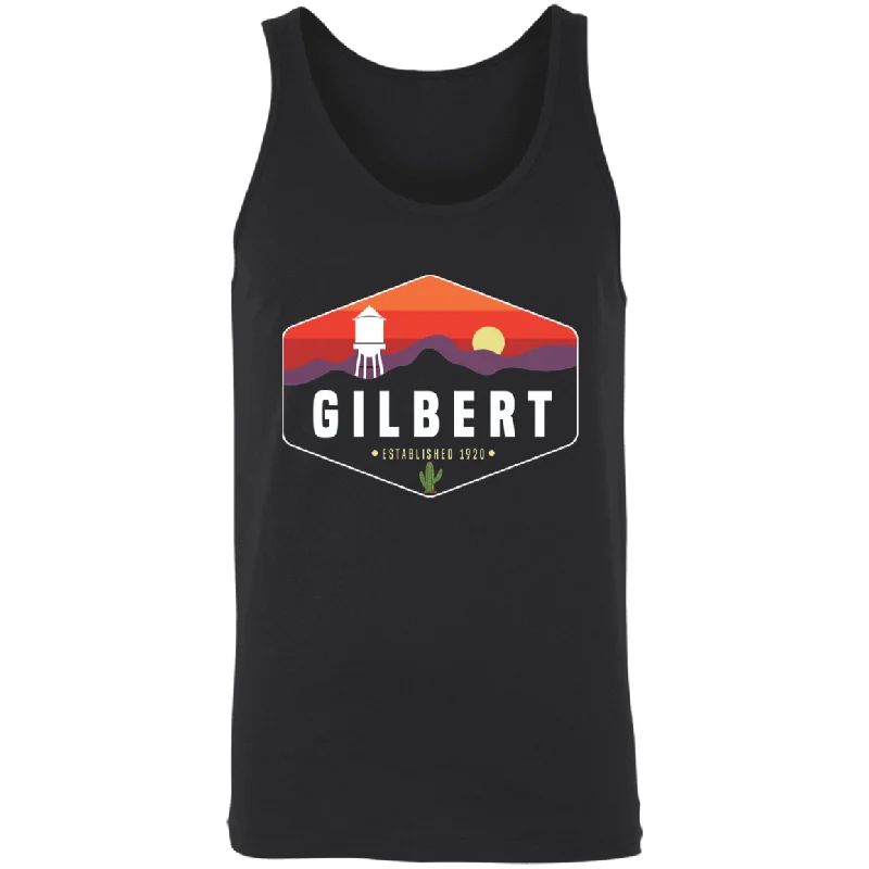 Gilbert Sunset | Unisex Tank Top | Black