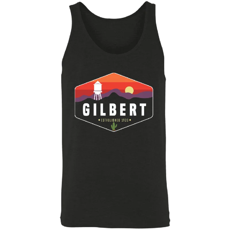 Gilbert Sunset | Unisex Tank Top | Charcoal