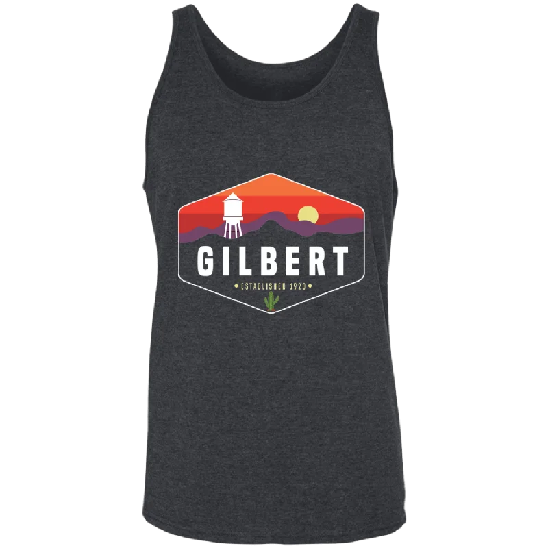 Gilbert Sunset | Unisex Tank Top | Dark Grey Heather