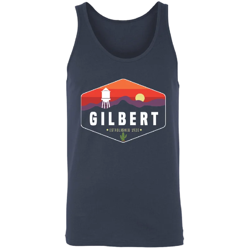 Gilbert Sunset | Unisex Tank Top | Navy