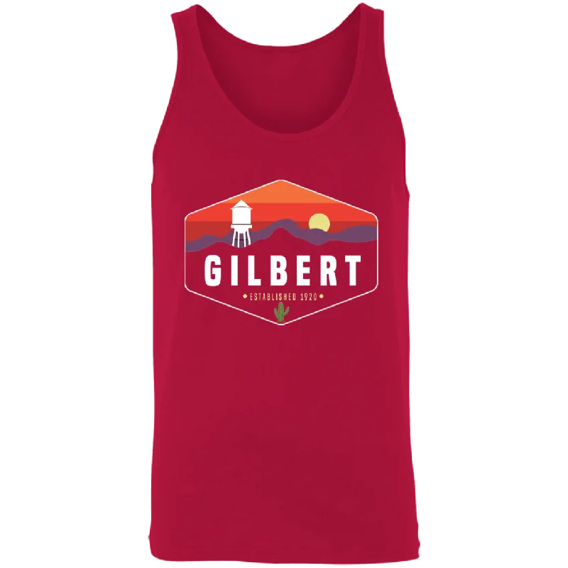 Gilbert Sunset | Unisex Tank Top | Red