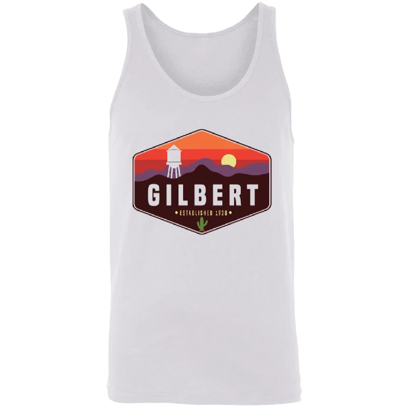 Gilbert Sunset | Unisex Tank Top | White