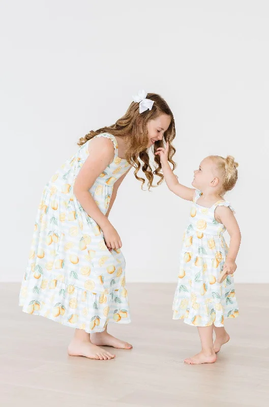 Lovely Lemons Ruffle Maxi Dress