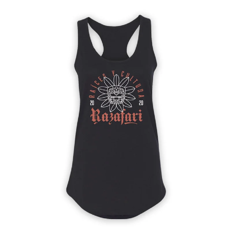 Quetzalcoatl Ladies Tank Top - Black