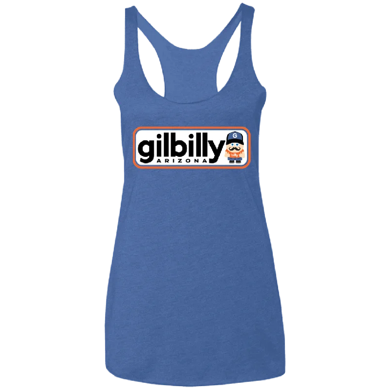 Women's Racerback Tank | Gilbilly | Vintage Blue