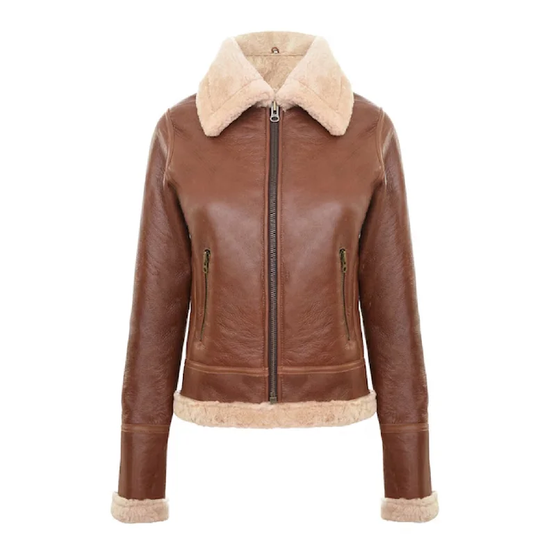 Bomber Womens Leather Jacket