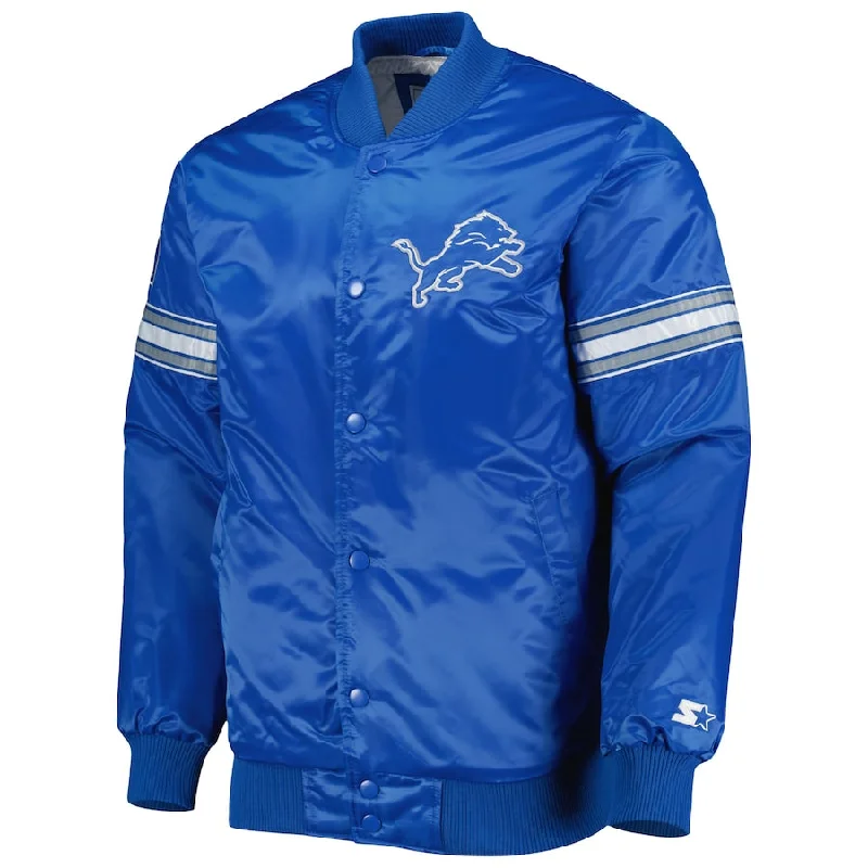 Detroit Lions Starter Blue Jacket